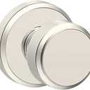 SCHLAGE F10 BWE 618 GSN Bowery Knob with Greyson Trim Hall and Closet, Polished Nickel (Passage)