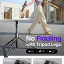 LISEN [0.01s-Open] Phone Tripod for iPhone, 67" Selfie Stick Tripod with Remote, Extendable Cell Phone Tripod Stand, Perfect for Travel Video Recording Live Stream Vlog for iPhone 17 Pro Max & Android