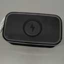 GILLIER Wireless Charging Alarm Clock Radio for Bedrooms – 15W Fast Wireless Charger Station for iPhone/Samsung, Bluetooth Stereo Speaker with FM Radio, Dimmable Display, USB Port, Sleep Timer, Black