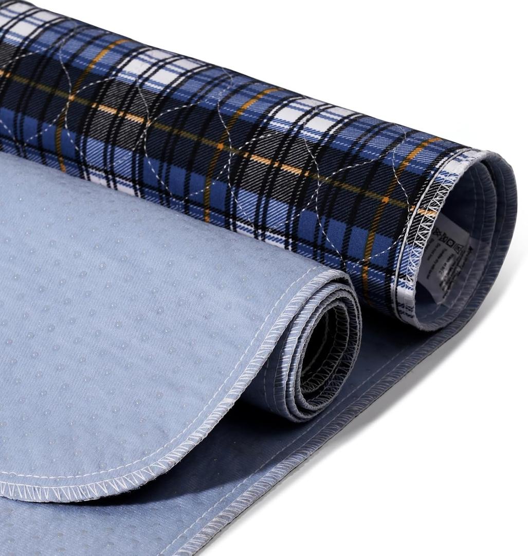 Non-Slip Bed Pads for Incontinence Washable (28" x 36"|2 Pack),Waterproof Bed Pads,Adult Washable Incontinence Bed Pads for Adults,Dog,Kids