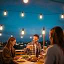 Solar Lights Outdoor String light patio deals 100FT with 32 Shatterproof, solar String Lights Outdoor Waterproof with Remote ST38 Vintage Edison Bulbs, Waterproof Hanging Lights for Outside Backyard