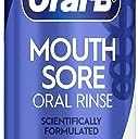 Oral-B Mouth Sore Mouthwash Special Care Oral Rinse, Hydrogen Peroxide Mouthwash, 16 fl oz, Mouthwash Alcohol Free