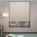 MYshade Cordless Blackout Cellular Shades, 1.5" Honeycomb Window Blinds for Bedroom & Nursery, Thermal Insulated, Noise Reducing, Privacy Shades, Inside or Outside Mount (27" W x 50" H, Beige)