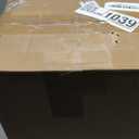 Small Bathroom Trash Can with Lid Soft Close, 10 Liter/2.6 Gallon Slim Garbage Can-Metal Step and Press top Lid, Mini Modern Waste Basket for Toilet, Office, Bedroom,Dorm,Grayish-White