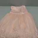CMMCHAAH 0-6T Baby Girls Pageant Lace Embroidery Dresses Toddler Party Bowknot Tutu Gown Dress with Headwear 120