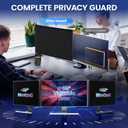 Magnetic Monitor Privacy Screen for 27 Inch Flat Computer 16:9 Aspect Ratio, 27in Removable Anti Glare Filter, Blue Light Blocking Privacy Shield Eye Comfort, Hanging Anti Spy Desktop PC Protector