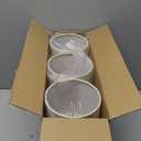 Chandelier Lamp Shades, Small Lamp Shades Clip-on Bulbs Only for Candelabra Bulbs, Beige Chandelier Shades 6 Pcs, Mini Lampshades for Chandeliers 5.1" X 5.1" X 5.3, Home Decor Fabric Linen Lampshade