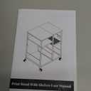 ZIWEI STAR Kitchen Microwave Cart, Microwave Stand, Small Kitchen cart, Bakers Rack Table Coffee Bar Cart with Wheels, Rolling Shelf for Office, Living Room, Balcony, Bedroom.