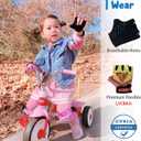 Kids Bike Gloves for Balanced Bike Mountain Bicycle Biking I Breathable Fingerless Toddler Kids Cycling Gloves with Extra Protective Cushions I CPSIA Certified Riding Gloves for Girl Boy Child Youth (Pink, S)