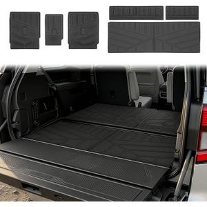 Cargo Liner with Seatback Cover Fit for 2025-2026 Ford Expedition/Lincoln Navigator Cargo Mat TPE Trunk Mat for Expedition/Navigator Accessories(Cargo+3rd Seatback Mat, 2025 Expedition 7Seats)