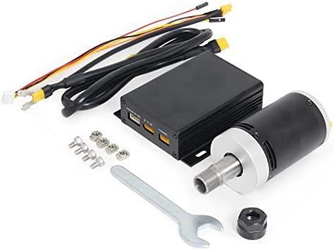 CNCTOPBAOS 24V DC Brushless Spindle Motor 12000rpm ER11,Upgraded Spindle for 3018-PRO,with PWM Speed Controller Driver Board with Cable,for CNC Router Engraving Milling Lathe Machine, No Nails And Wrenches