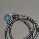 118" Shower Hose, Extra Long 304 Stainless Steel Handheld Shower Head Hose Extension/Replacement, Flexible & Durable, G1/2 Universal Insert & Nut