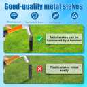 8pcs Solar Light Replacement Stakes, 5.31x0.78 Inch Outdoor Lighting Ground Stakes Spikes for Pathway Lights Metal Solar Light Replacement for Garden Landscape Yard Decor