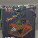 AMEROUS 12.5 inches Wooden Chinese Checkers Set with Storage Drawer - 60 Acrylic Marbles in 6 Colors - 12 Bonus Spare Marbles, Classic Strategy Family Board Game for Kids and Adults