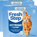 Fresh Step Advanced Extreme Multi Cat Clumping Litter with Febreze Freshness, Low Dust, Odor Control with Ammonia Block Tech, Compatible in Automatic Litter Boxes, 37 lbs. (2 x 18.5 lb)