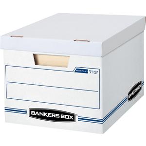 Bankers Box 12 Pack Standard Duty File Storage Boxes, Standard Assembly, Removable Lid, Letter/Legal (0071301)