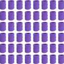 PATIKIL Sports Wristbands, 48 Pack Athletic Cotton Terry Cloth Absorbent Wrist Sweatband for Tennis Basketball Working Out Running, Light Purple