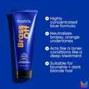 Matrix Brass Off Color Depositing Blue Hair Mask - Neutralizes and Tones Brassy or Orange Hair, For Color-Treated, Lightened Brunettes or Dark Blondes