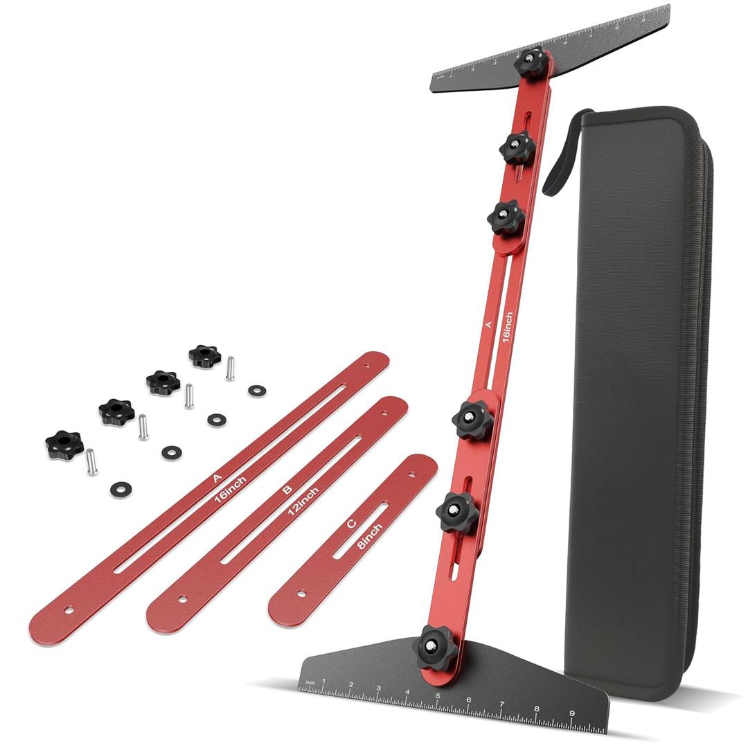 Stair Tread Template Tool - Aluminum Alloy Stair Measuring Tool Stair Tread Jig Stair Template Tool Stair Tread Measuring Tool Stair Gauge Tool Stair Tread Gauge Tool Stair Tread Tool