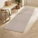 SONGMICS HOME Runner Rug 2x6 ft, Washable Area Rug for Living Room, Non-Slip Carpet, Faux Jute Rug, Home Decor, for Bedroom, Kitchen, Entryway, Dining Room, Tan UTAR092K01