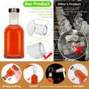 25PCS Black Cap 3.5OZ Mini Glass Liquor Bottles with Lids Small Glass Wine Bottle Reusable Empty Alcohol Bottles with Aluminum Black Cap for Christmas Birthday Weddings (100ML 3.5OZ) (25)