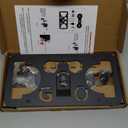 No Drill Anti-Theft Front Bumper License Plate Bracket Mount Kit-Grille Mount Compatible with GMC Yukon 2015-2025 (5th Gen).