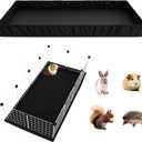 PJYuCien Guinea Pig Cage Liner, Washable Waterproof Base, C&C Cage Bottom Pad, Elastic Cord, Reusable Pad for Rabbits Chinchillas Hedgehogs Ferrets Small Animals, 24"x48"(Not Include Cage)