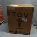 Tov Furniture Maiori Black Striped Papier Mache Table Lamp