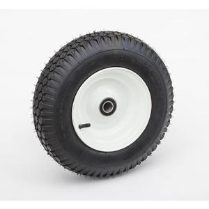 16" Pneumatic Tire | Replacement Wheelbarrow Tire | Tire for Handtrucks, ATV Trailers |1" Roller Bearing | 3" Offset Hub