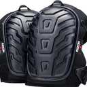 NoCry Professional Gel Knee Pads for Work with Soft Foam and Gel Cushion Heavy Duty Cap, Reinforced Adjustable Straps, Military Grade Rivets and Built-in Hang Loops Perfect for Construction