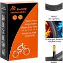 700C Heavy Duty Bike Tubes 700x25C/26C/28C/32C/34C AV48 Schrader Valve (25/34-622) 700C Bicycle Inner Tubes Compatible with 700x25C 700x26C 700x28C 700x30C 700x32C Bike Tire Tubes 2-PCS
