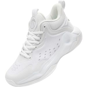 Beita Basketball Shoes for Women Fashion Sneakers Sport Shoes Anti Slip Breathable Tennis Shoes Volleyball Shoes Pickleball Shoes Running Shoes Rubber Sole Indoor Outdoor Court Light Weight Wide (White)