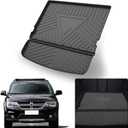Cargo Liner for 2021 Journey - Black TPO All Weather Heavy Duty Waterproof Rear Cargo Tray Trunk Floor Mat Protector Compatible with 2009-2019 2020 2021 Dodge Journey