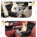 Dog Car Seat Cover for Cars, Dog Seat Cover Hammock, Non-Slip Backseat Extender with Mesh Window, Safety Leashes & Pockets, Waterproof Pet Car Protector for SUV, Truck, Sedan (Fits 10-30lbs)