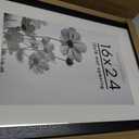 Americanflat 16x24 Poster Frame with Polished Plexiglass - Use as 12x18 Frame with Mat or Display 16x24 Photo Without Mat - Hudson Collection - Wide Picture Frames for Wall Display - Black