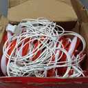 COOLWUFAN 24 Pack Chrismas Candy Cane Lights, 33'' Light Up Candy Cane Chrismas Decoration Outdoor Yard, Waterproof Xmas Outside Decor Pathway Lights