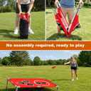 Cornhole Board Set, 4 × 2 Ft Portable Bean Bag Toss Game for Backyard