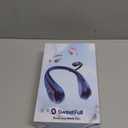 SWEETFULL Portable Neck Fan 360 Cooling Bladeless Personal Fan | No Hair Twisting - 4000mAh USB Rechargeable Wearable Fan for Travel, Birthday Gifts for Men, Women, Mom, and Dad (A2 Black)