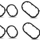 AMCC Oil Filter Complete Assembly gaskets 4Pcs Compatible with Hyundai Palisade 20-24 Genesis G80 17-20 Fits Kia Cadenza Sedona Sorento 17-21 Telluride 20-24 Replaces: 26345-3LAA026345 36AA0