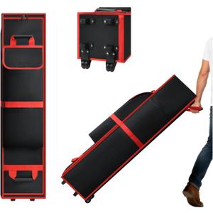 10x10x62 Tent Bag Replacement Part, Heavy Duty Wheeled Canopy Bag with Handles and Rollers for Pop Up Carrying Case, 1680D Waterproof Oxford Fabric Designed for Outdoor Storage