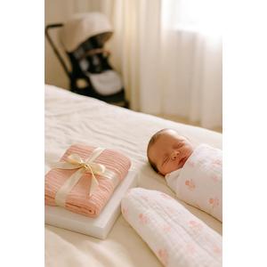 Soft 100% Cotton Swaddles for Newborns, 2- Pack - Large, Breathable Baby Blanket - Versatile, Durable Muslin Swaddle Blankets - Perfect Newborn Essentials