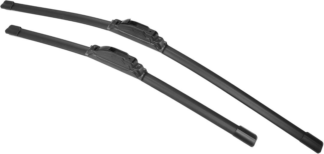 X AUTOHAUX 2pcs 26"+19" Silicone Front Windshield Wiper Blade for Honda Crosstour 2010-2016 for Honda Accord 2008-2017 Windscreen Wiper OE Replacement Set All-Seasons J/U Hook