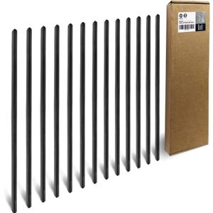 Binditek 25 Pack Binding Bars, 25-Sheet Capacity Slide Grip Binding Bars, Black, 5mm Thickness, 11 Inches, for Students and Coworkers