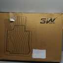 3W Floor Mats Fit for 2015-2024 2025 Ford F150 / F-150 Lightning SuperCrew Cab, TPE All Weather Heavy Duty Floor Liner Custom Fit Accessories Car Liners (with Original Folding Under-Seat Storage Box)