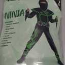 Spooktacular Creations Ninja Costume Kids, Muscle Ninja Deluxe Set, Toddler Unisex Kungfu Halloween Costumes with Foam Accessories for Halloween Themed Parties, Red, Small