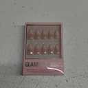 Glamnetic Press On Nails - Fiancd | Short Almond Fake Nails with a Nude Ombr for Weddings, Glossy Glazed Finish, Reusable | 15 Sizes - 30 Nail Kit with Glue