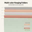 SUNEE Hanging File Folders Legal Size, 25 Pack File Folders 1/5-Cut Tabs, Morandi Colors, Stay Organized for Your Home and Office Bulk File and Documents