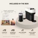 Nespresso Vertuo Pop+ Coffee and Espresso Maker by Breville with Milk Frother, Coconut White