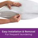 Set of 2 King AllerEase Pillow Protectors - Temperature Balancing, Allergist Recommended - Premium Breathable, Zippered Protectors