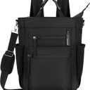 Sherpani Soleil, Anti Theft Convertible Backpack, 3 in 1 Tote Bag, Cross Body Purse, 18L Travel Backpack, Travel Gifts for Women, RFID Protection, Metal Hardware Fits 13” Laptop (Carbon Signature)